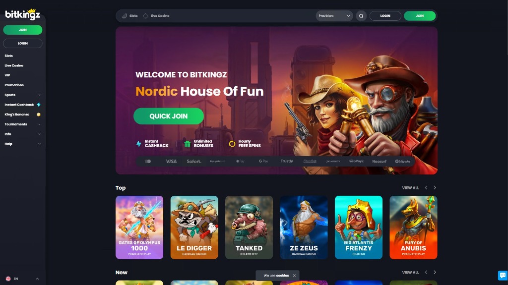 Bitkingz Casino review: lobby preview, slots, and live casino games