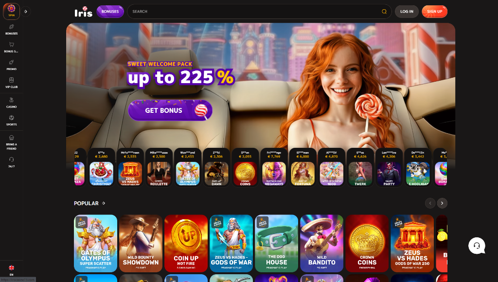 Iris Casino review: lobby preview, slots, and bonus store