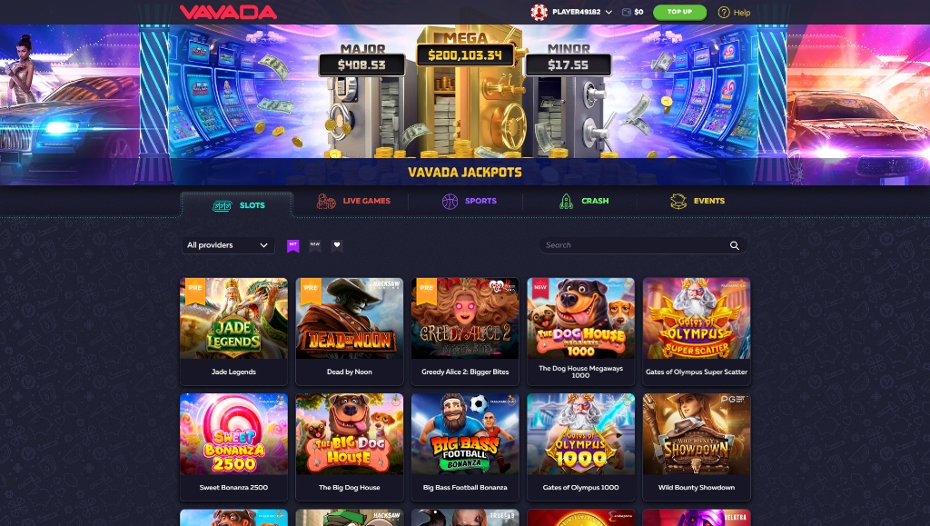 Vavada Casino review: lobby preview and game selection